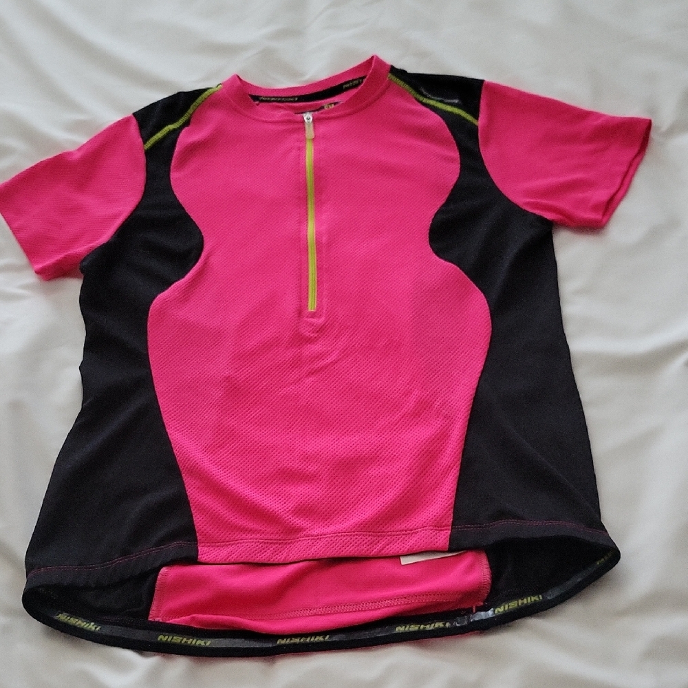 Women's NISHIKI Short Sleeved Cycling Jersey Sz S